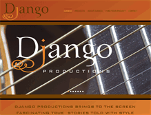 Tablet Screenshot of djangoproductions.com